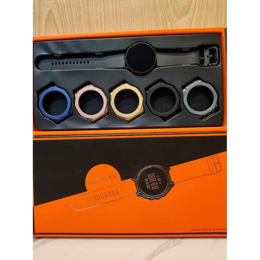 JAM TANGAN PRIA WANITA ORIGINAL SKYMAX 2218G 1 SET Terlaris