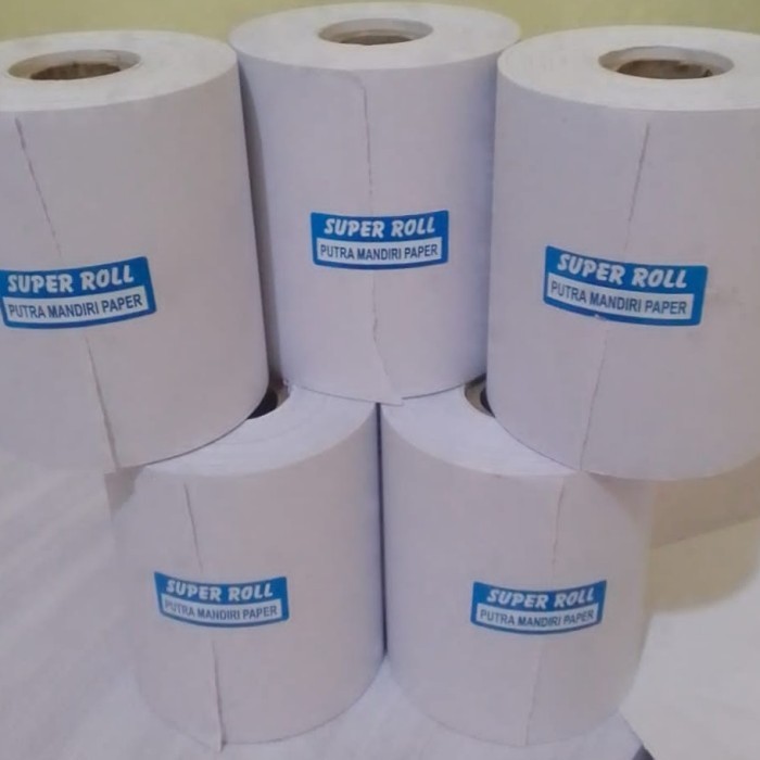 

Kertas kasir HVS ukuran 75x65 / Struk HVS 1Ply paket 10 Roll