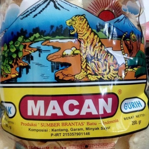 

Keripik Kentang Cap Macan khas kota batu / Kripik Kentang cap macan