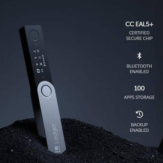 Ledger Nano X Crypto Hardware Wallet Dompet Bitcoin Cryptocurrency Terlaris