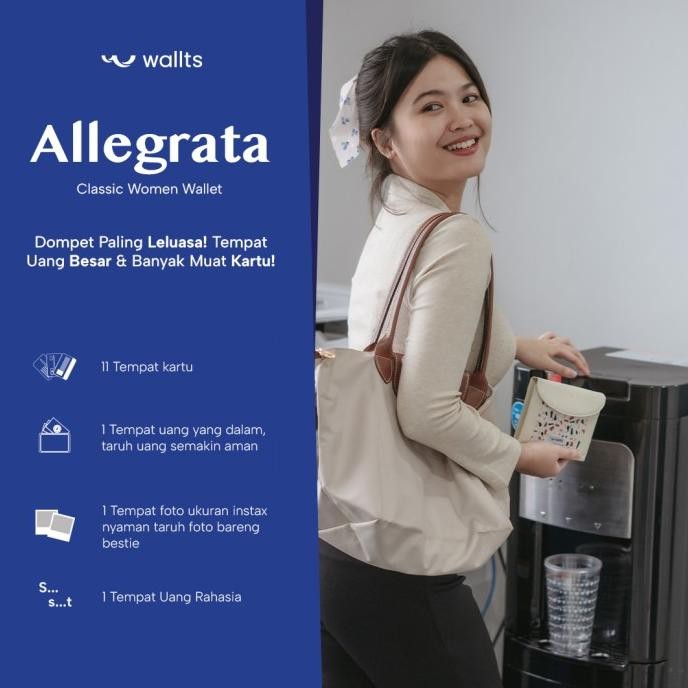 Dompet lipat wanita - Wallts Allegrata