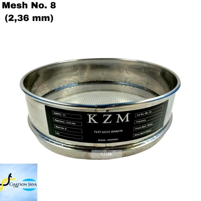 Sieve Ayakan Stainless Mesh 8 Test Mesh 8 (2,36 mm)