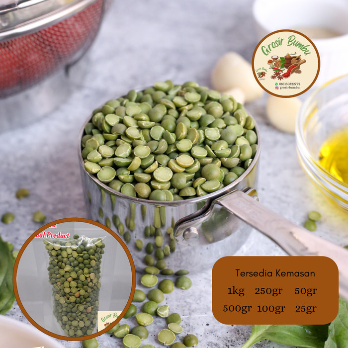 

ORGANIC GREEN SPLIT PEAS 1KG / GREEN LENTILS ORGANIC