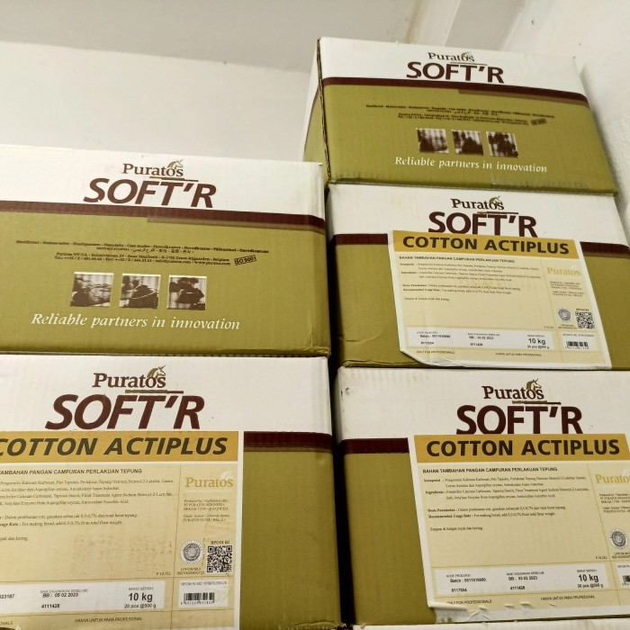 

Soft'r cotton acti-plus 500gr 1 Karton isi 20pc
