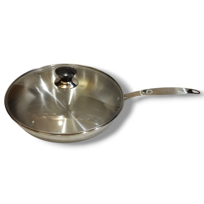 SUPRA Frypan Fry Pan 26cm 28cm Stainless Steel Sus304 Profesional impact Bottom Panci Supra Kuali