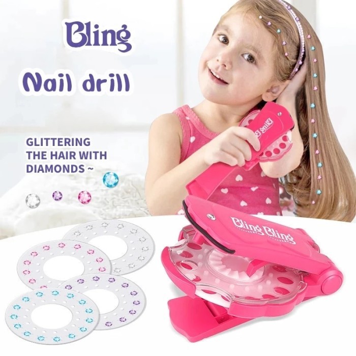 

New Shining Diamond Hair Decoration Stapler Machine Jewel Toy Too