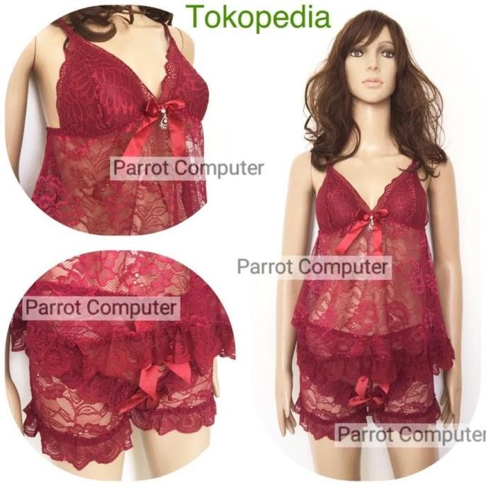 Lingerie Seksi Wanita 1199 Sexy Baju Tidur Cewek Set Lingeri Jumbo Terlaris
