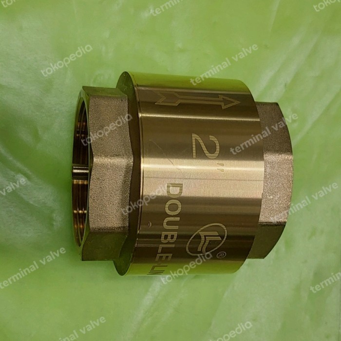 tusen klep 2inch double-lin/tusen klep kuningan 2inch/tussen klep 2"