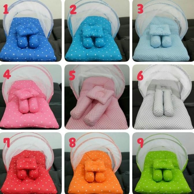 Kasur Lipat Kelambu Bayi / Kasur Bayi Kelambu / Matras Bayi