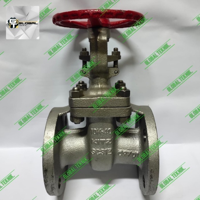 Gate Valve KITZ 1 1/4" Inch Stainless 304 Jis 10K Flange DN32 / Gate Kitz SS304