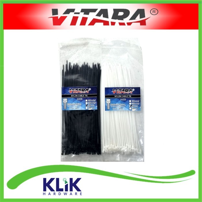 

Vitara Kabel Ties 20 cm 200 mm Tali Tis Pengikat - Nylon Cable Tie