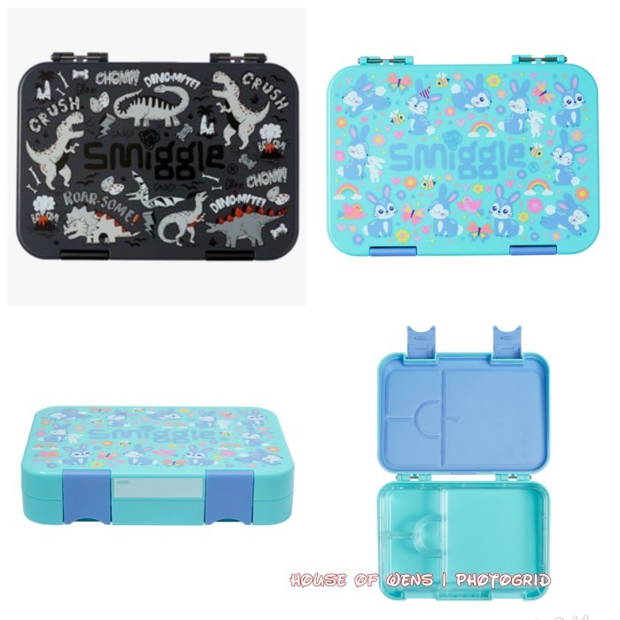 SMIGGLE ANIMALIA MEDIUM BENTO LUNCHBOX ORIGINAL - KOTAK MAKAN SMIGGLE
