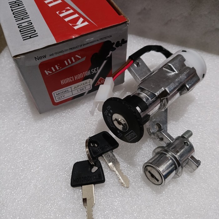 TERJAMIN KUNCI KONTAK SET JUPITER Z [1 SET] KUNCI KONTAK LENGKAP + KUNCI JOK MOTOR JUPITER Z MERK
