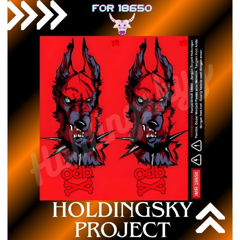 

*PromoTerjangkau* Stiker Wrap Baterai 18650 Sepasang Odb Art Series V6 Untuk Melindungi Dan Mempercantik 20 Garskin Wrap Stiker Premium / X Casing Case COD