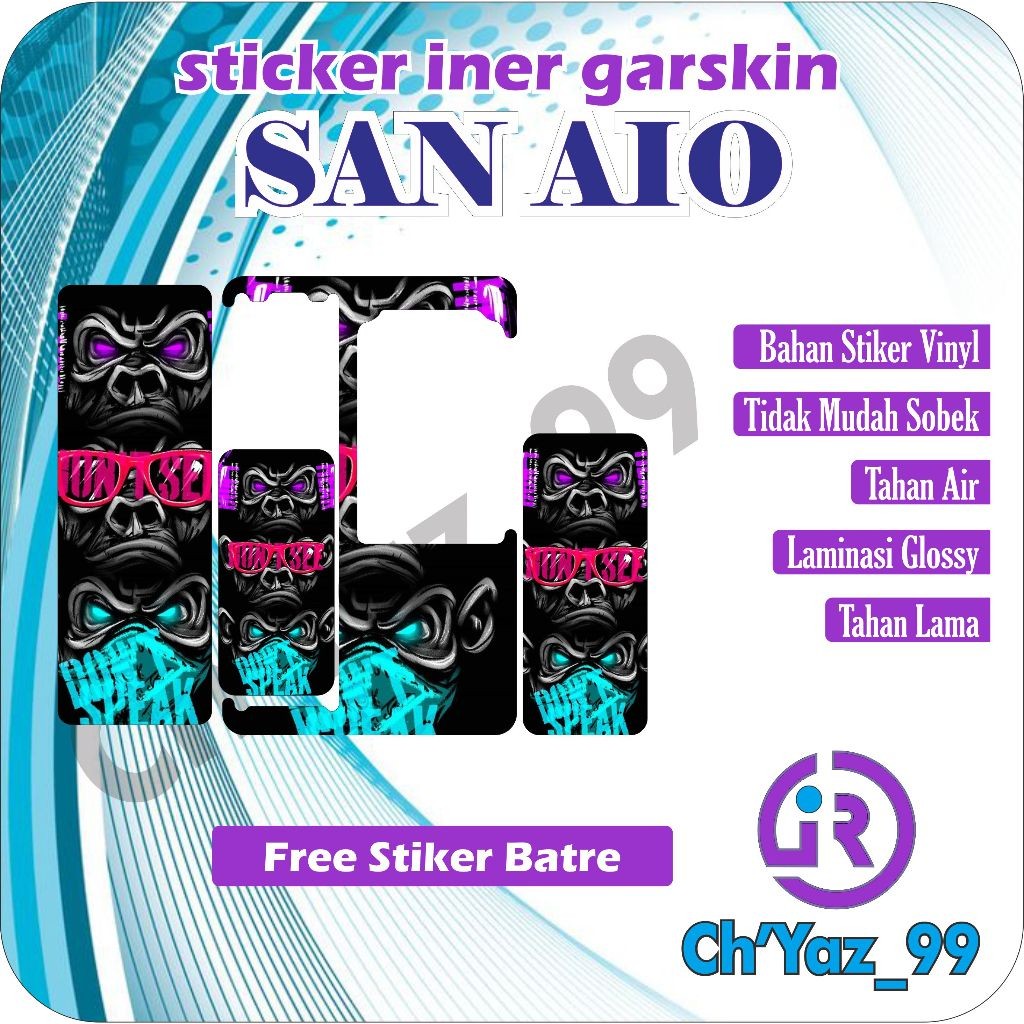 

*PromoTerjangkau* Sanaio Iner A Garskin Wrap Stiker Premium / X Casing Case COD