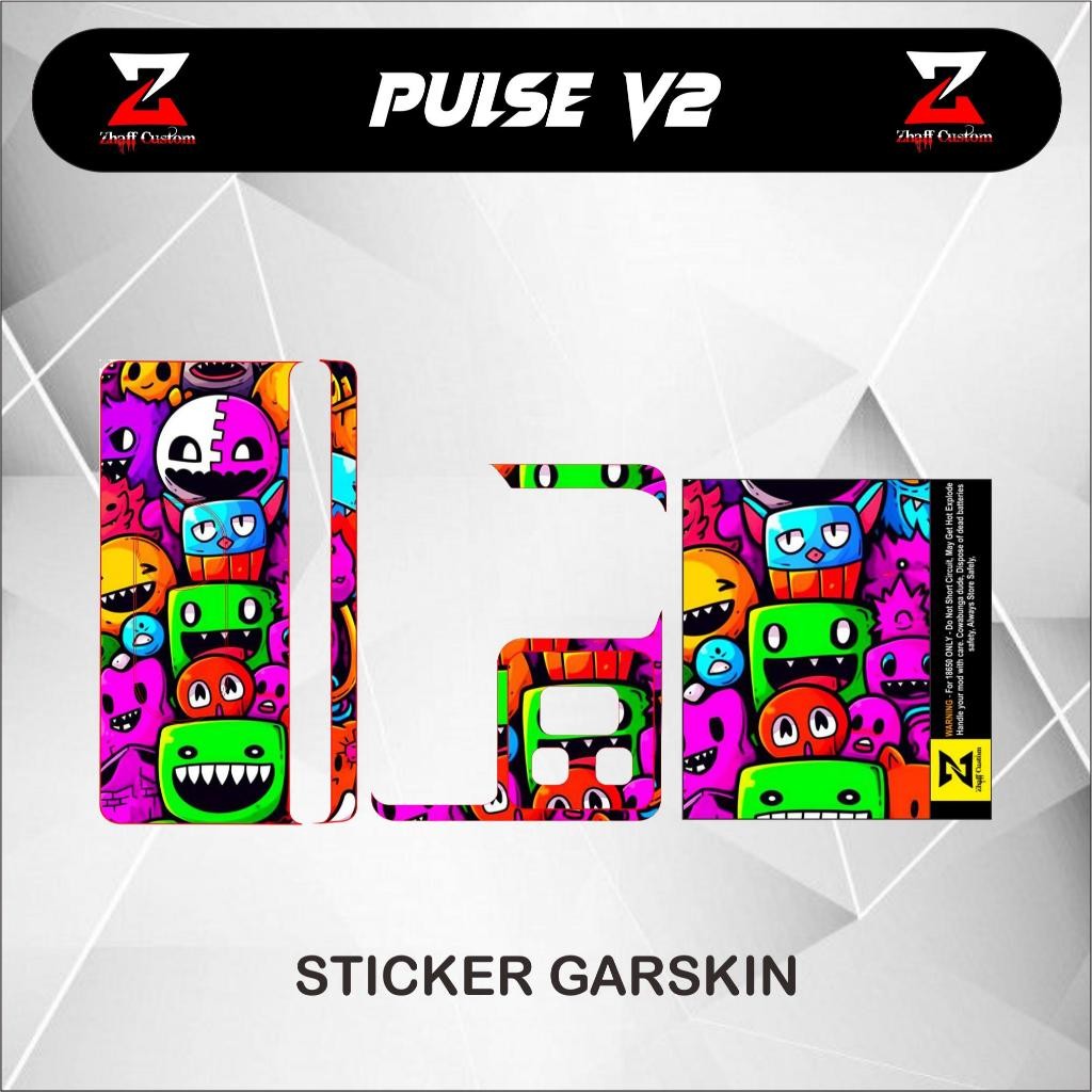 

*PromoTerjangkau* Zhaff New Acces Plsv2 Anti Luntur Type 8 Garskin Wrap Stiker Premium / X Casing Case COD