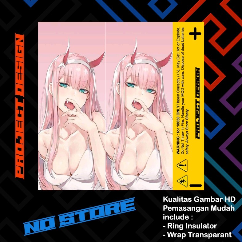 

*PromoTerjangkau* Warp Pelindung Battery 18650 Anime 12 Garskin Wrap Stiker Premium / X Casing Case COD