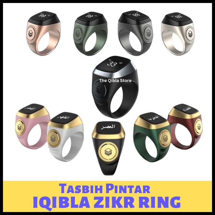 Terbaru|New|Terlaris Iqibla Zikr1 Lite Smart Ring Tasbih - Cincin Zikir Pintar (Polyester) Best Sell