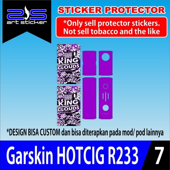 

*PromoTerjangkau* Hotcig R233 Join The Vape Garskin Wrap Stiker Premium / X Casing Case COD