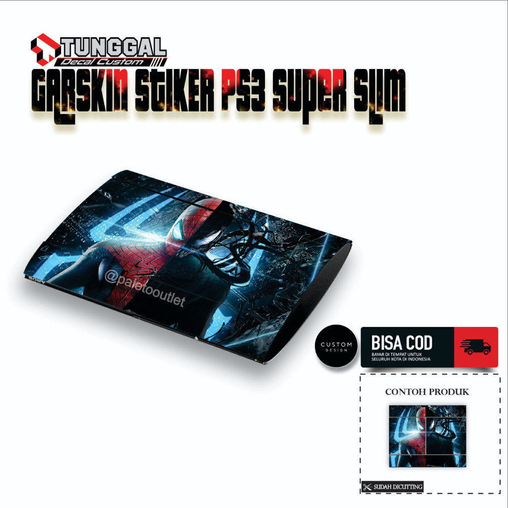 

*PromoTerjangkau* Stiker Ps3 Super Slim Cyberpunk Call Of Duty Battlefield Garskin Wrap Premium / X Casing Case COD