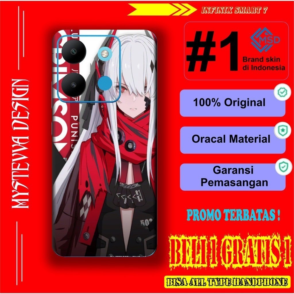 

*PromoTerjangkau* Infinix Smart 7 Garskin Wrap Stiker Premium / X Casing Case COD