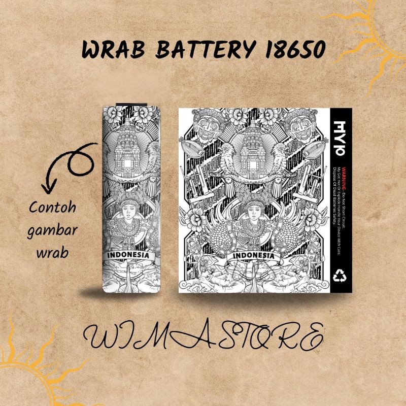 

*PromoTerjangkau* Stiker Wrap Baterai 18650 Trad Untuk Melindungi Garskin Premium / X Casing Case COD