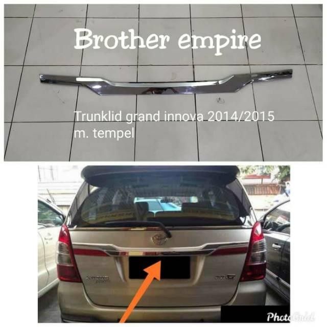 Trunklid Trunk Lid Grand Innova 2014/2015 Model Tempel