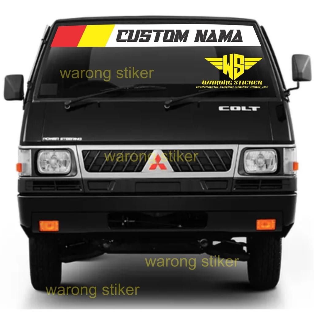 Stiker Bismillah / Stiker Custom Mobil Pickup / Stiker Kaca Mobil Depan Custom Variasi Mobil Stiker 