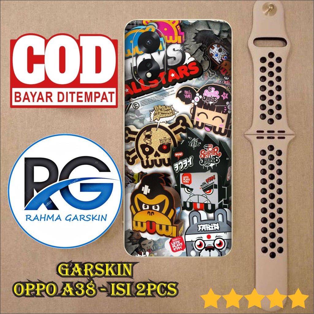 

*PromoTerjangkau* Oppo A38 Garskin Wrap Stiker Premium / X Casing Case COD