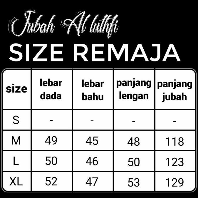 Jubah / Gamis Al Lutfi Anak Remaja Putih