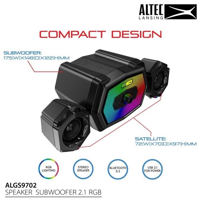 Sale Speaker 2.1 Subwoofer With Bluetooh Altec Lansing Algs9702