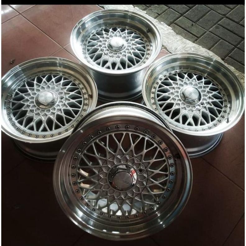 Bbs Ring15X7/8 Pcd 8X100/114 Velg Second Mobil Avanza , Mazda, Sigra , Brio, Vios