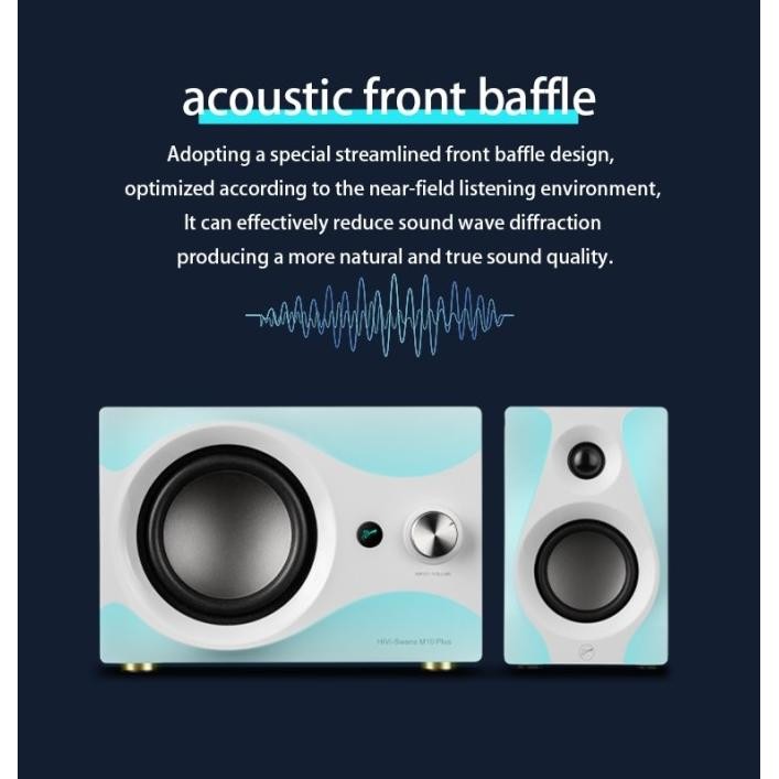 Grosir Swans Hivi M10 Plus 2.1 Active Powered Wireless Speaker