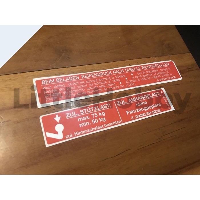 Stiker mercedes w123 tiger