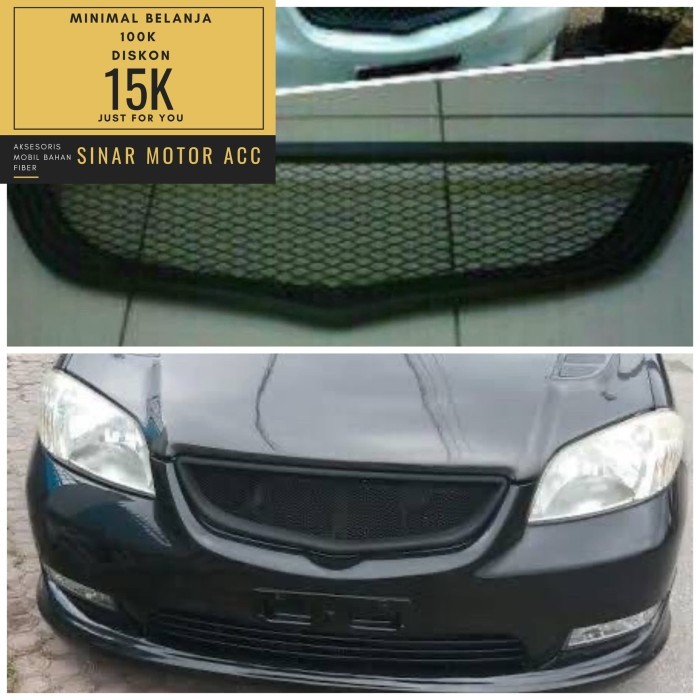 Grill Jaring Racing Untuk Mobil Vios gen 1 tahun 2003-2006