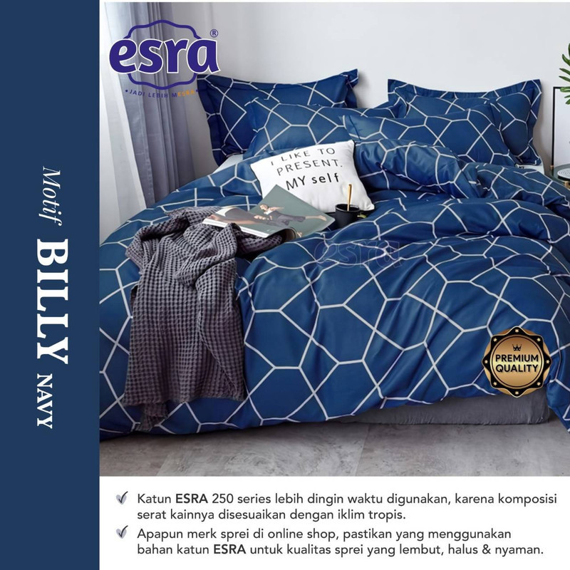 Sprei Set Premium Katun ESRA Motif Billy