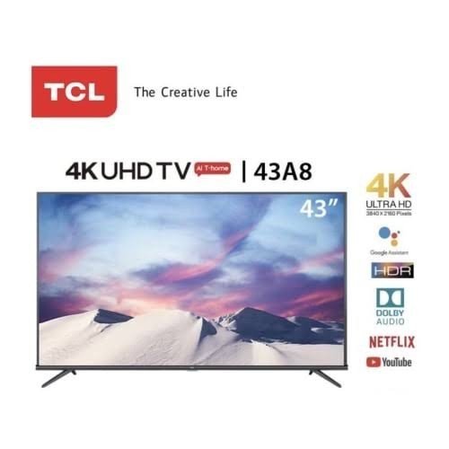 Tcl Android Smart Uhd 4K Tv 43 Inch 43A8