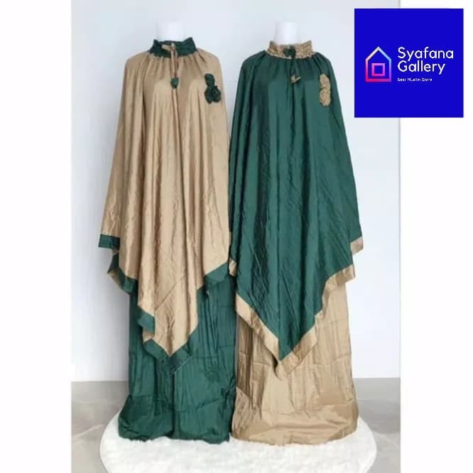 Mukena Dewasa Ponco Parasut Travel Pocong Traveling Jumbo Cantik