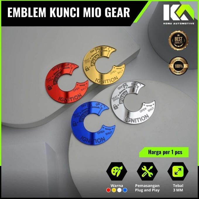 COVER KUNCI MIO M3 MIO GEAR 125 EMBLEM GARNISH TUTUP KUNCI YAMAHA MIO PSM AUTO