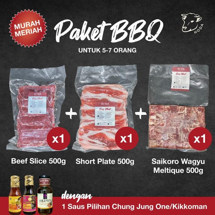 

Paket Lengkap Mix Daging Korean BBQ Set + Saos BBQ Chung Jung One