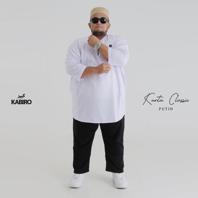 ROSAL KABIRO Baju Koko Kurta Pakistan Jumbo 4XL - 6XL, Kurta Classic Terlaris