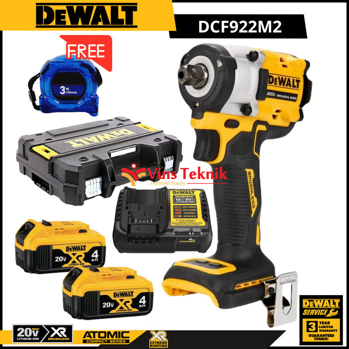 Atomic Dcf922 Mesin Pembuka Impact Wrench Brushless Dewalt Dcf922M2