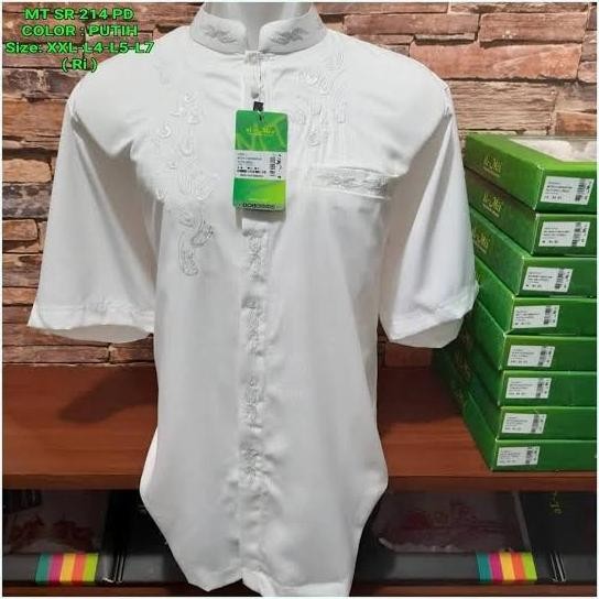 Promo Baju koko lengan Pendek al mia jumbo size - baju koko oversize Terlaris