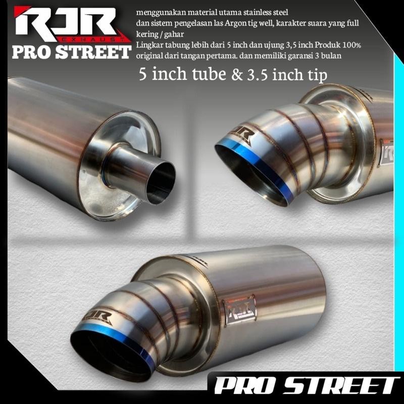 Knalpot Mobil Racing Rjr Exhaust Pro Street Universal For Manual Matic Tabung 5 Inch Knalpot Brio Mo