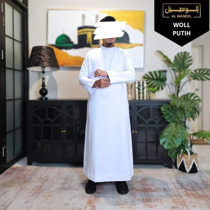 Jubah/ Gamis Al Haramain Alwaseel Woll Import + Al Waseel Wol Premium Terlaris