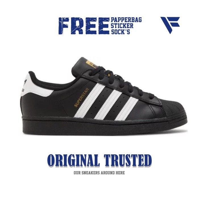 Adidas superstar black white Original