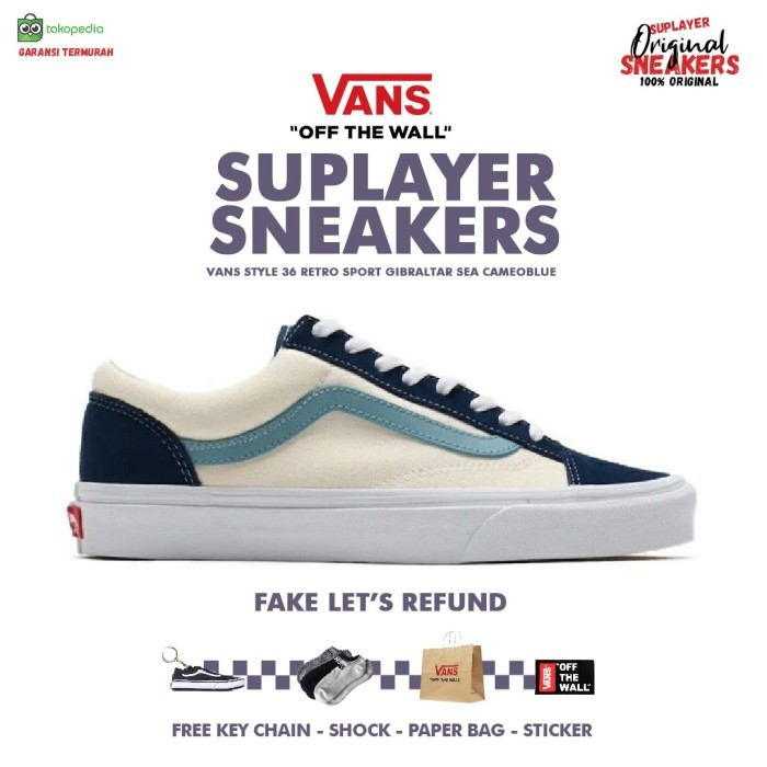 Vans Style 36 Retro Sport Gibraltar Sea Cameo Blue