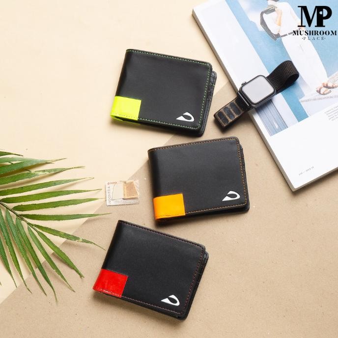 Dompet Cowok Remaja Polos Lipat Pendek Planet Ocean Hitam Original Terlaris