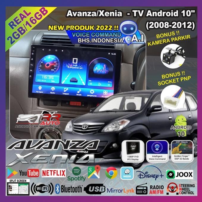 Old Avanza Xenia 2006-2012| Head Unit Tape Mobil 10Inch Android Sae