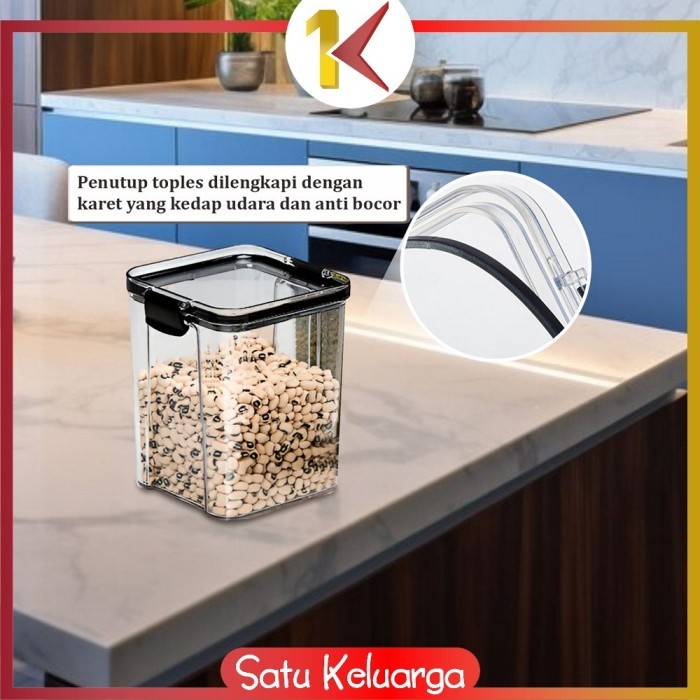 

Sk-C1043 Toples Lebaran Kotak Bening 900Ml Kontainer Makanan Kue Hot!!!R300125A